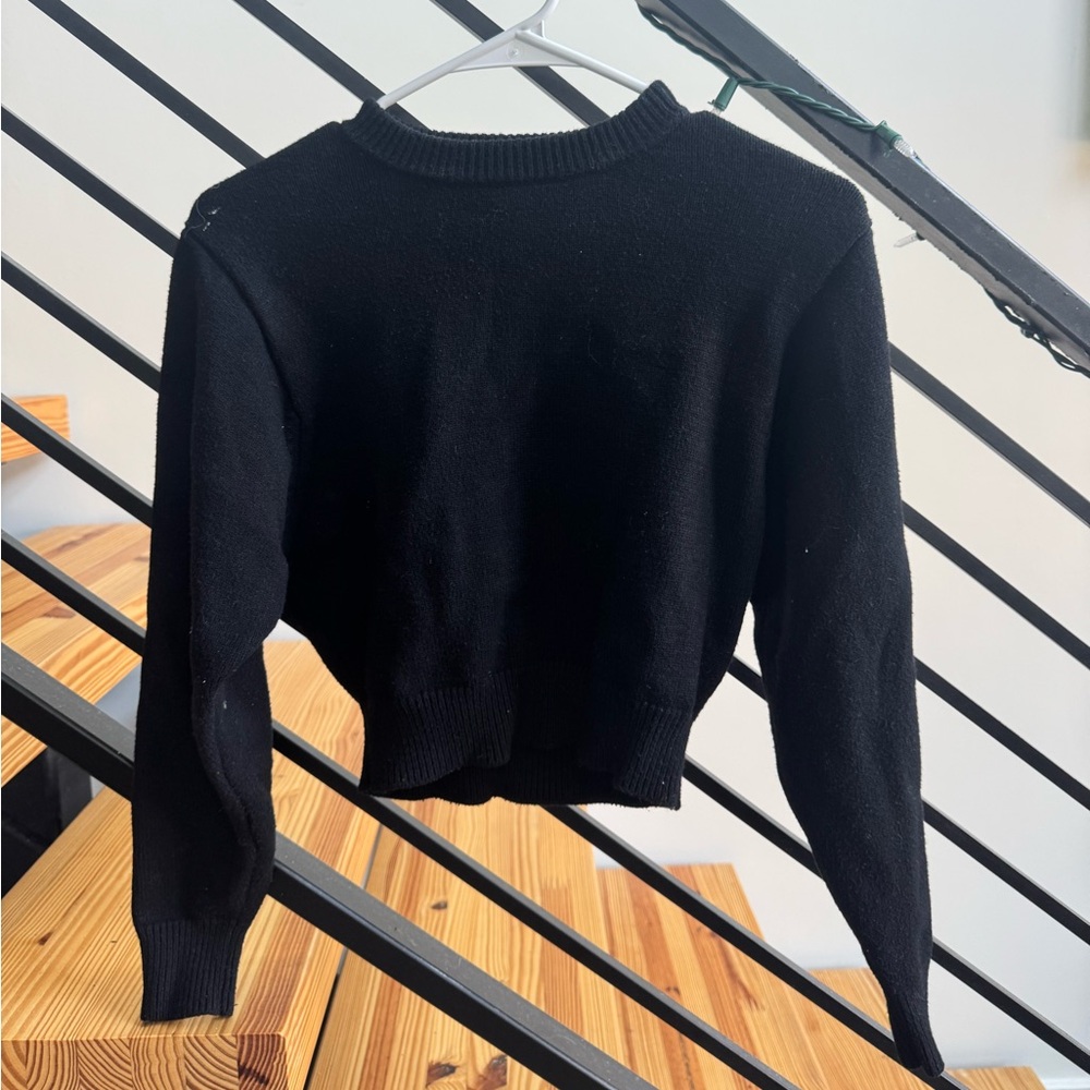 Zara Black Knot Sweater Size Small